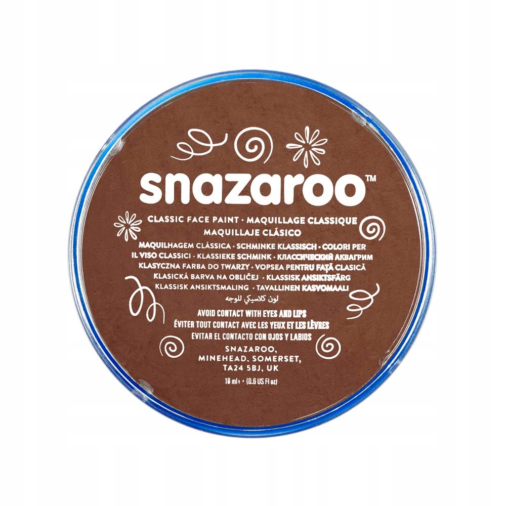 

Farba Do Malowania Twarzy Brązowa 18ml Snazaroo