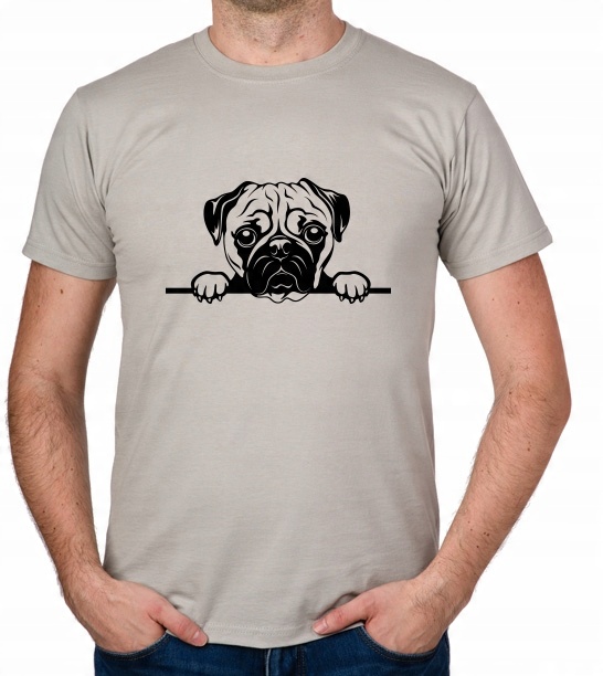 

koszulka Mops Pug Pies Dog Piesek Psiak prezent
