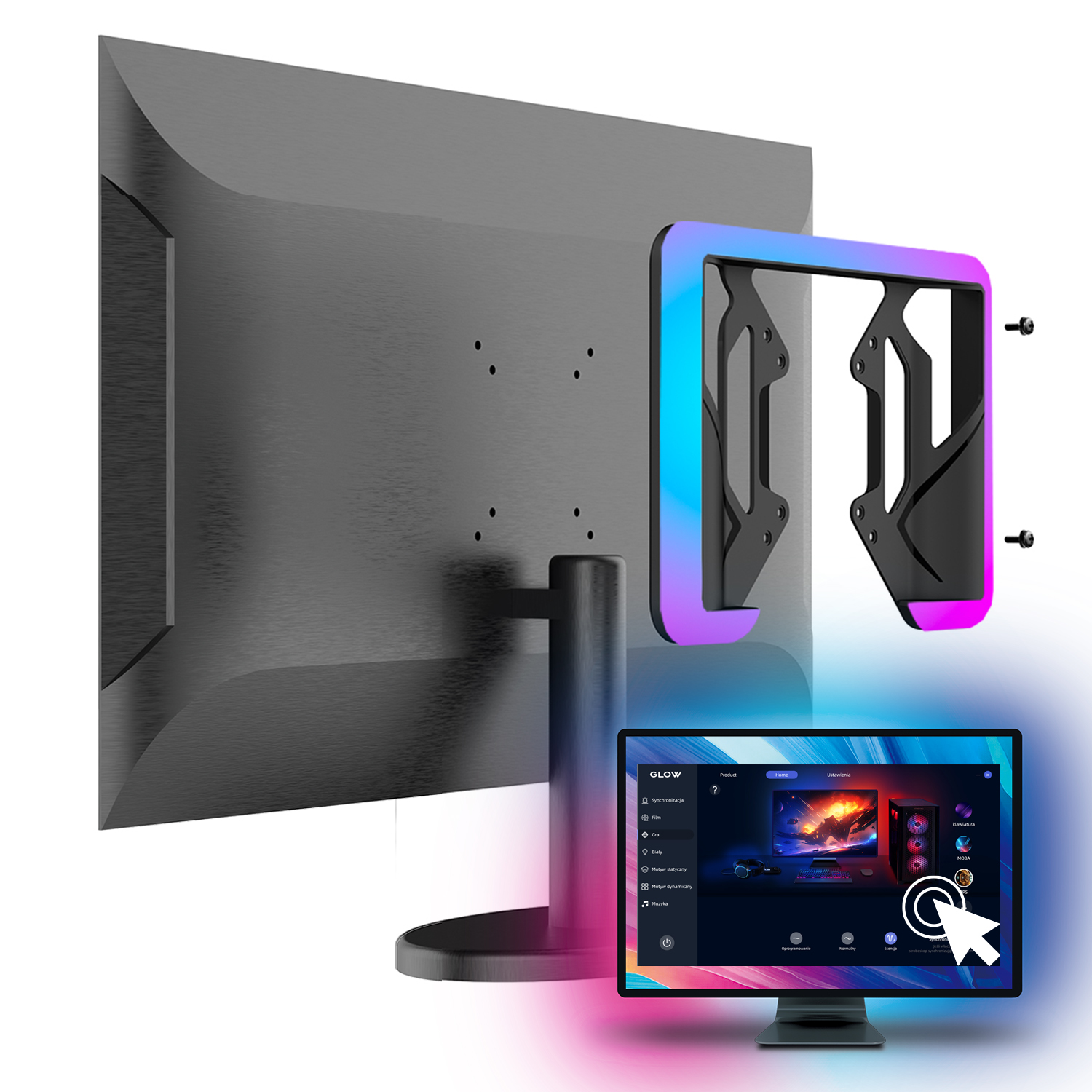 Podświetlenie LED do monitora PC VESA Spacetronik 24-27