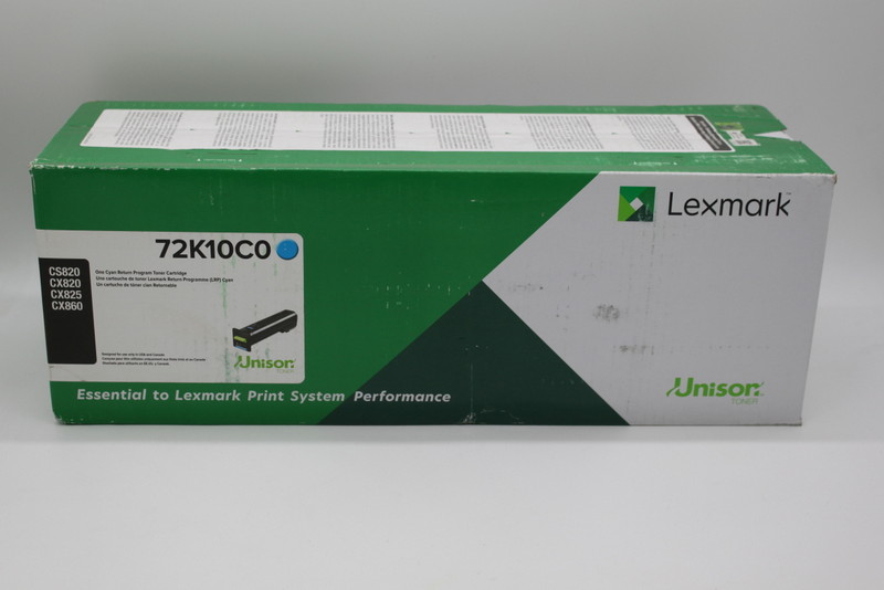 Lexmark CS820 72K10C0 72K20C0 cyan toner originál