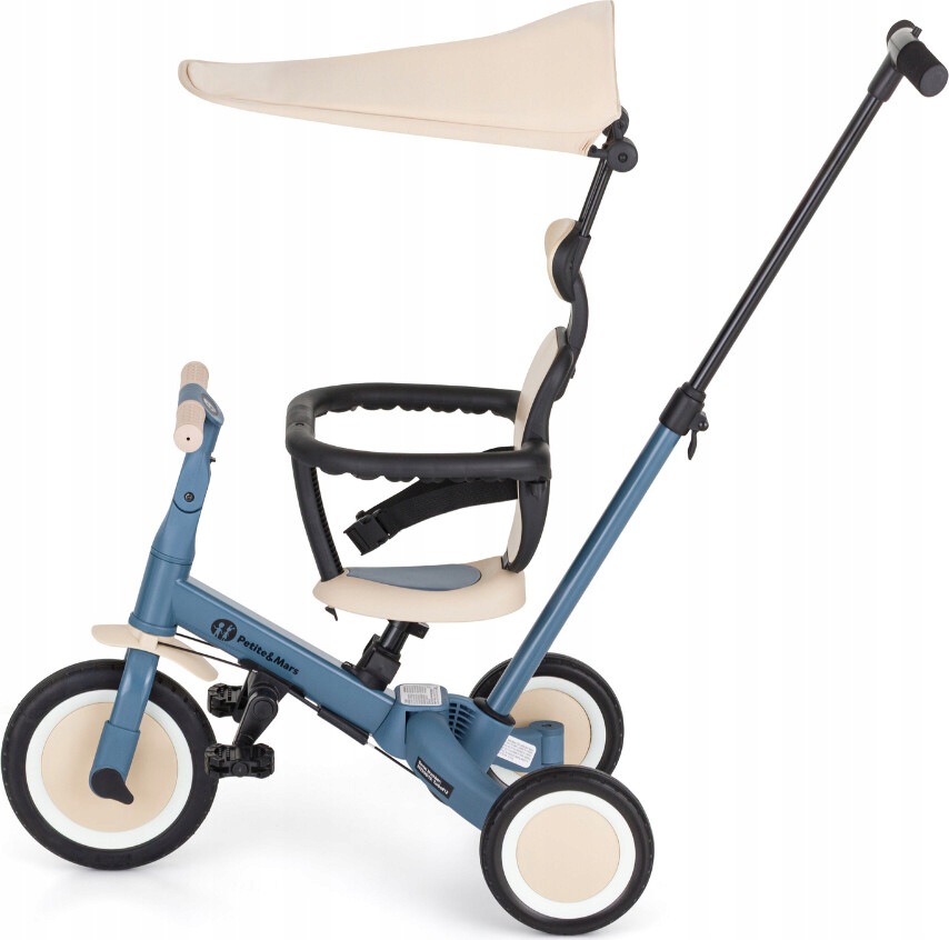 Petite&Mars Turbo Plus rowerek trójkołowy 5w1 Ocean