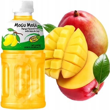 

Napój o Smaku Mango z Nata De Coco 320ml Mogu Mogu