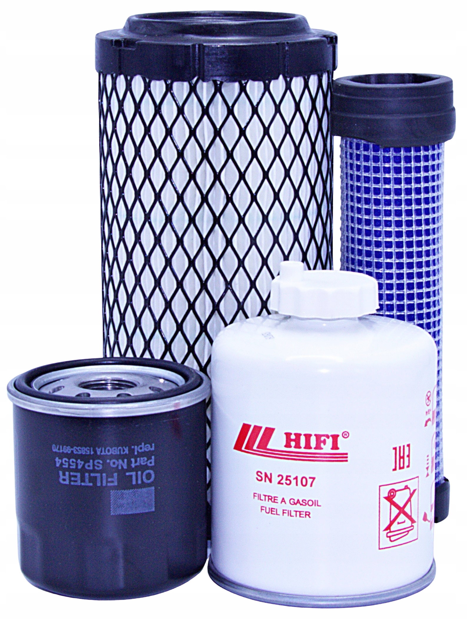 Filtry Bobcat 322 G, 322 D – vzduch, olej, palivo