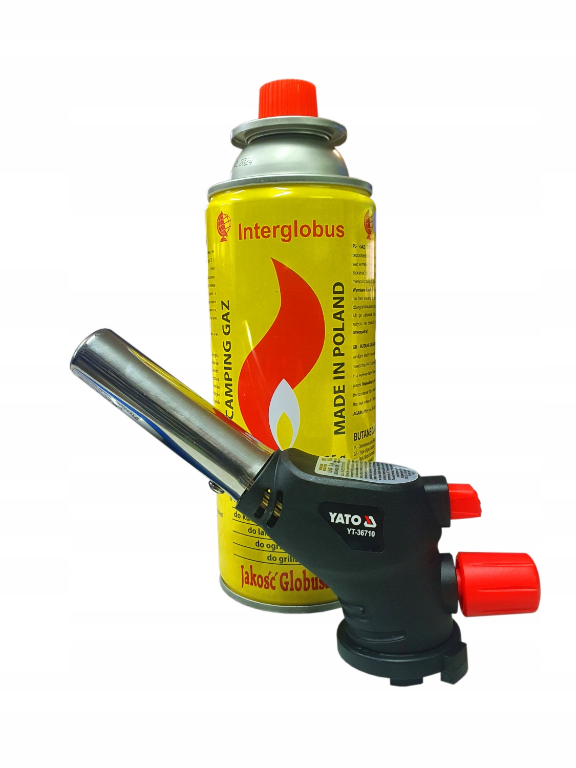 

Palnik Gazowy Lutownica Gaz Kartusz Yato + 1 Gaz
