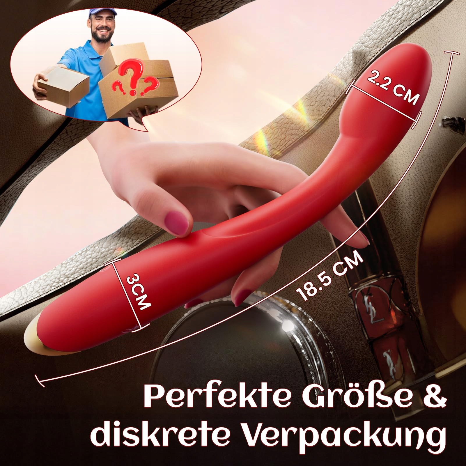 CACUOLA Wibrator Dildo 90° Elastyczny Cichy Mocny 10 Trybów Dla Kobiet — miniatura 8