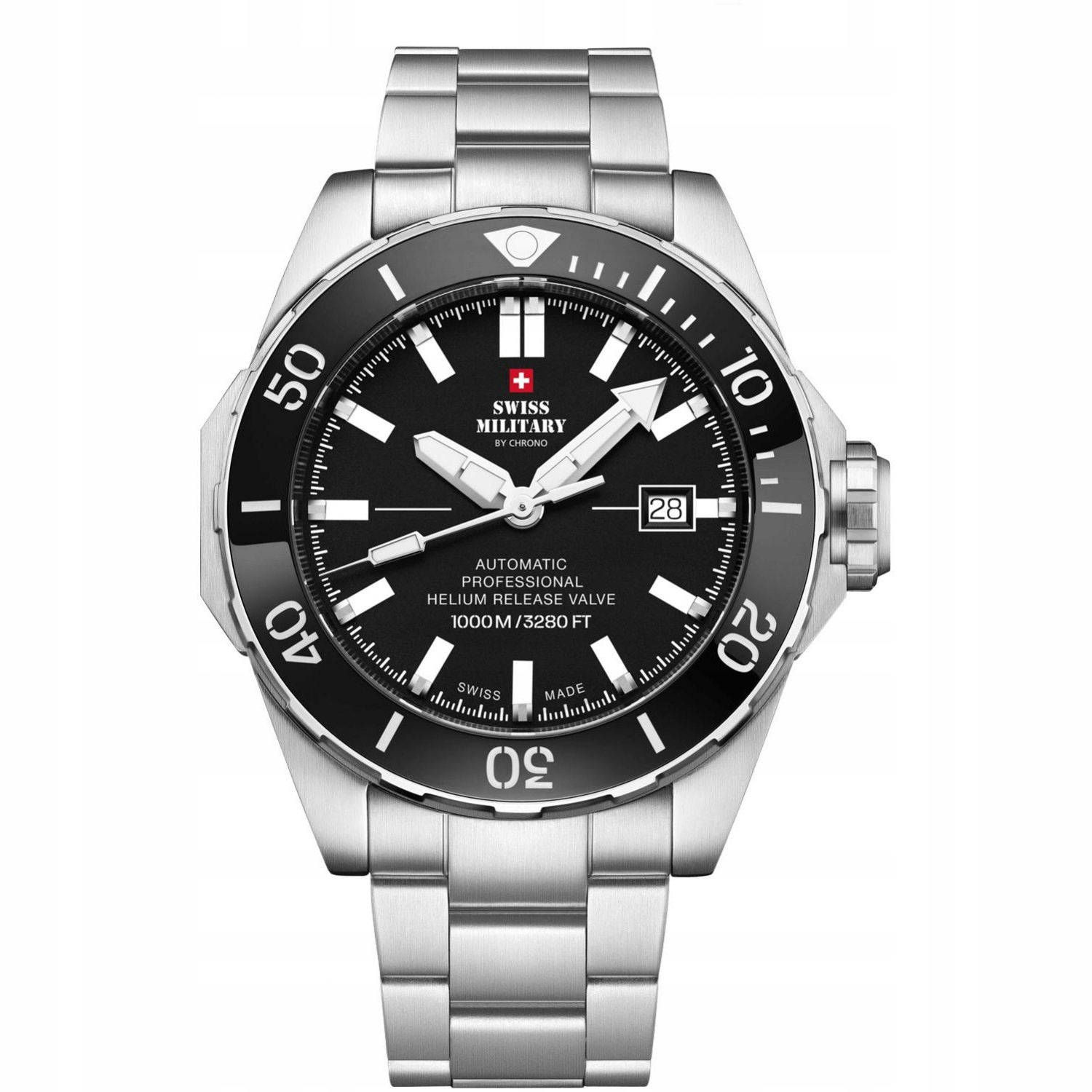 Pánské Hodinky Swiss Military by Chrono SMA34092.01 stříbrné