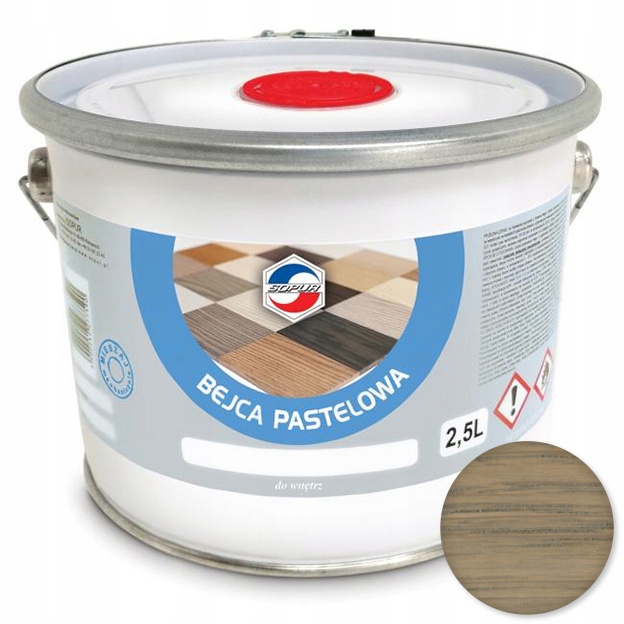 Bejca pastelowa Sopur 2,5l popiel BPA-D165/16