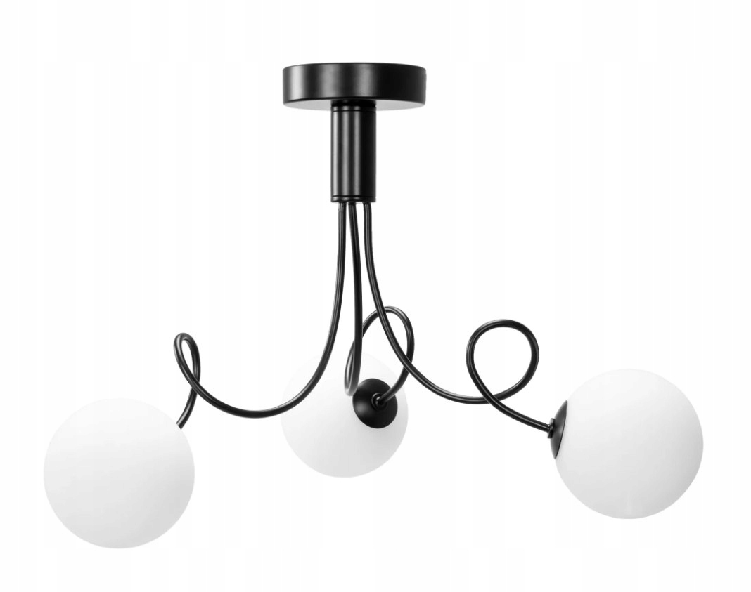 Lampa APP1154-3CP Black/White
