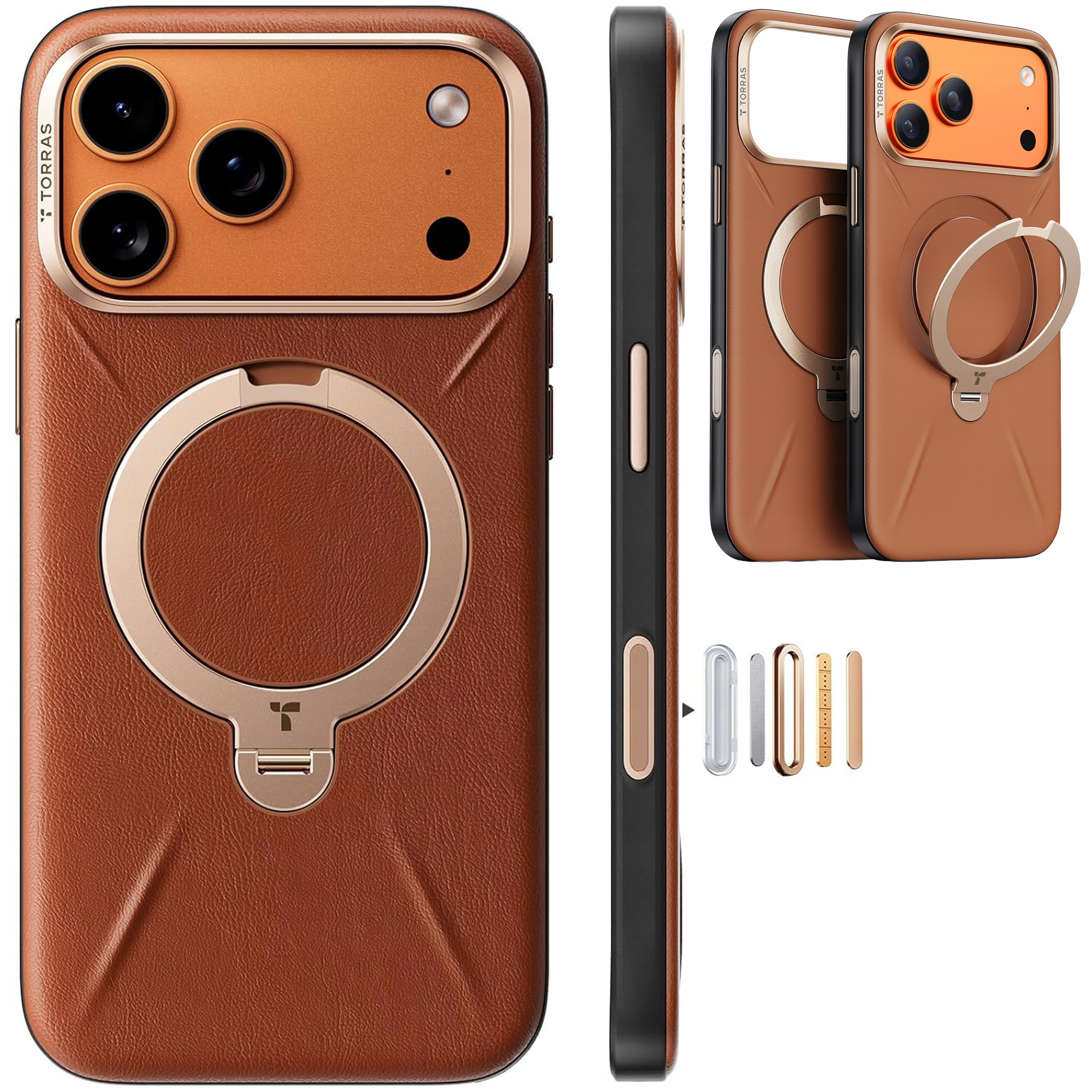 Torras Ostand VegSkin Case MagSafe puzdro s držiakom pre iPhone 17 Pro Max