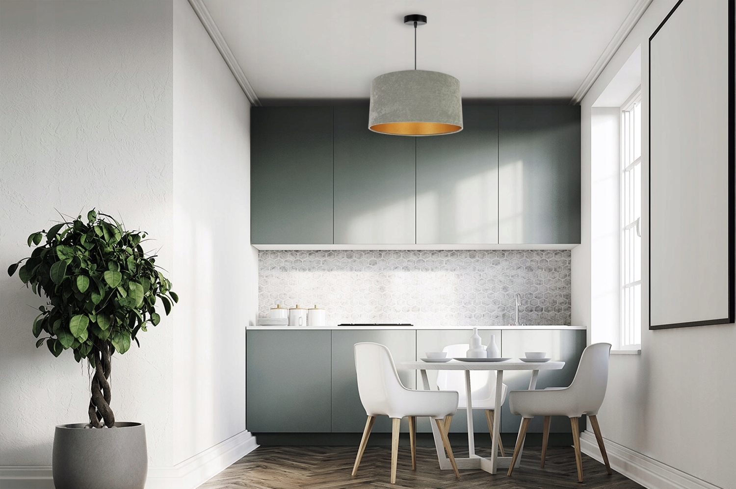 Lampa Wisząca Sufitowa Nowoczesna Żyrandol Abażur Kod producenta 2360/1/OZ