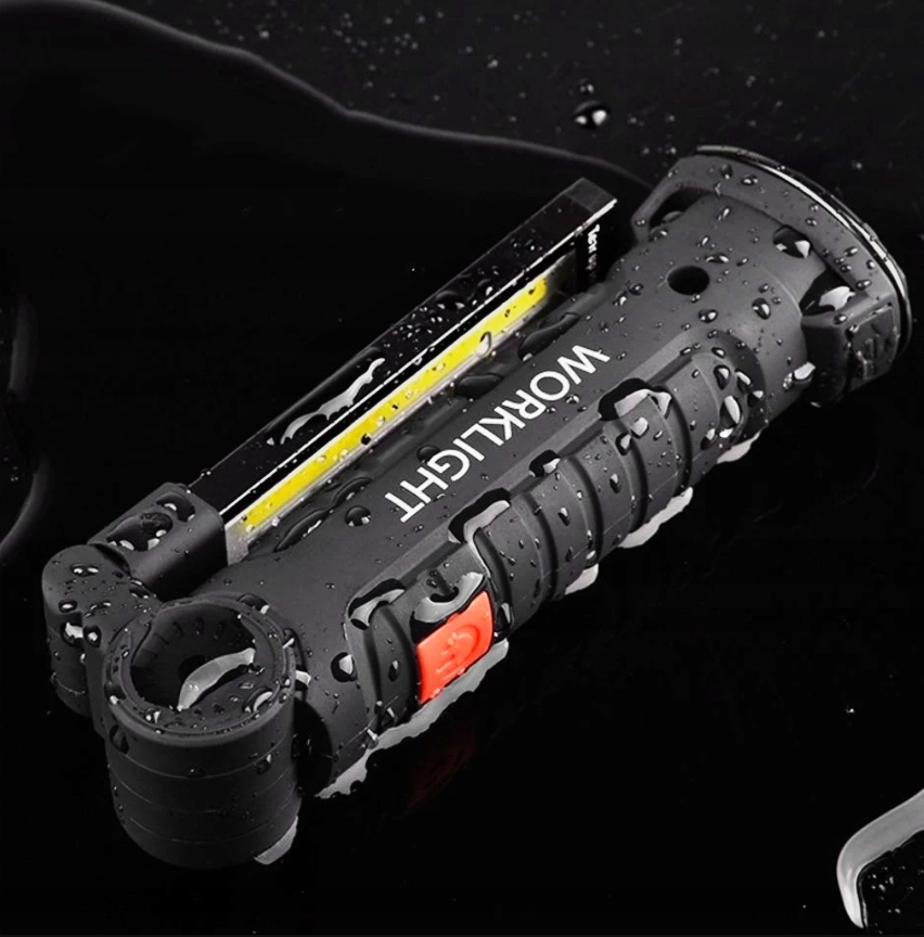 MOCNA LAMPA LATARKA WARSZTATOWA LED COB MAGNES USB LAMPKA SKŁADANA Marka Falcon