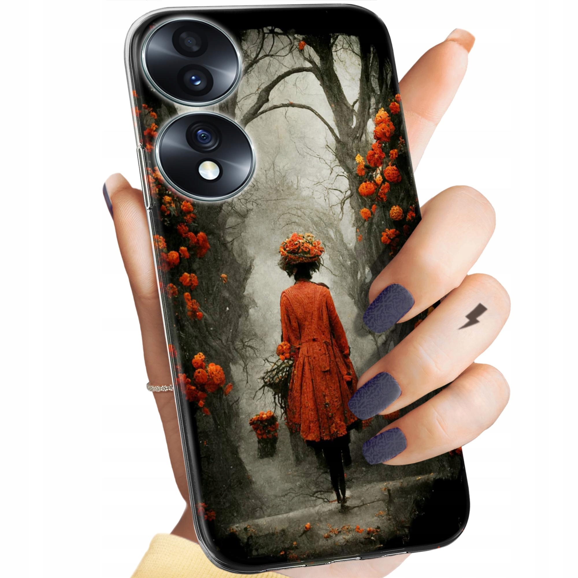 Etui Do Honor 70 Jesień Liście Autumn Obudowa Pokrowiec Case