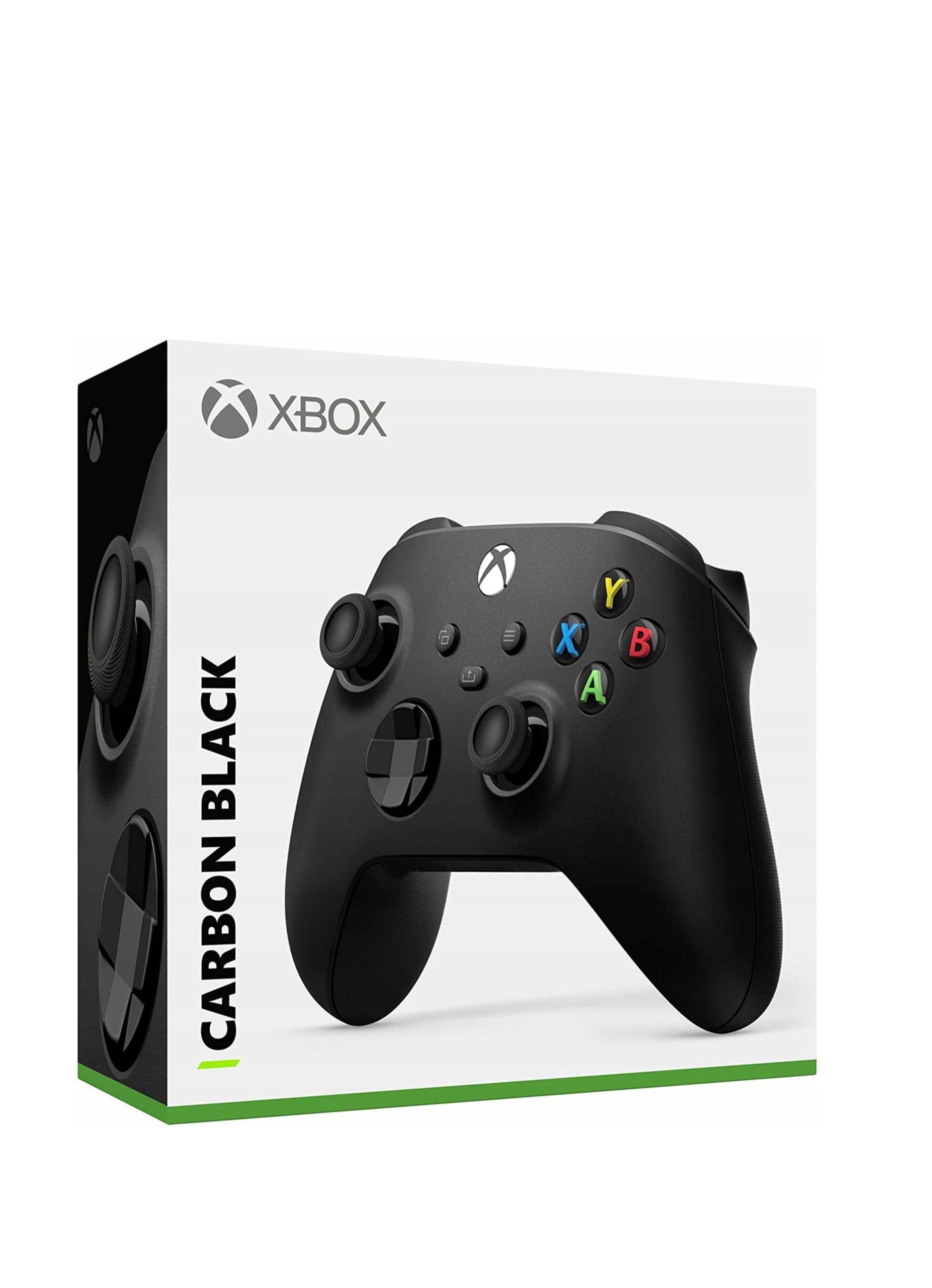 Microsoft XBox, kontroler bezprzewodowy, Carbon Black, czarny