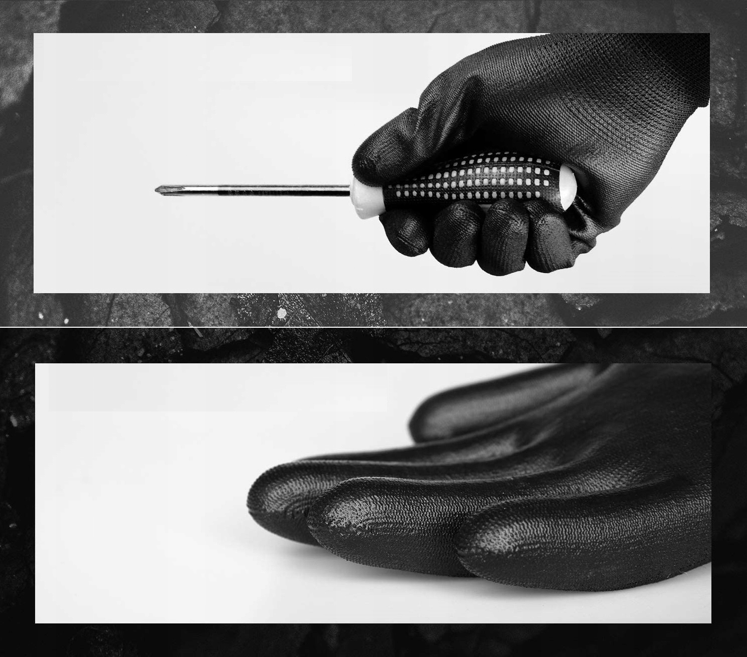 12 PAR Rękawice Robocze Rękawiczki Powlekane Czarnym Poliuretanem r.8-M Przeznaczenie uniwersalne