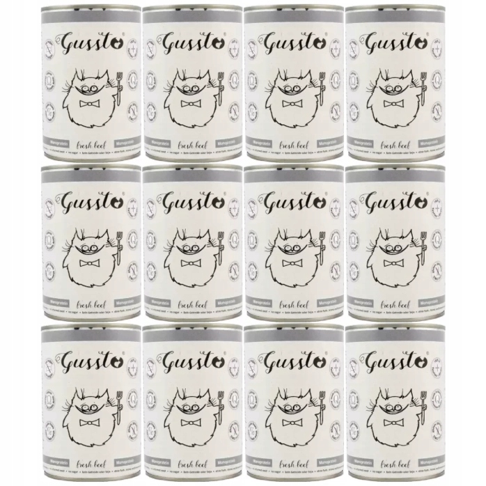 Gussto Karma Dla Kota Alergika Jagnięcina 12x400g