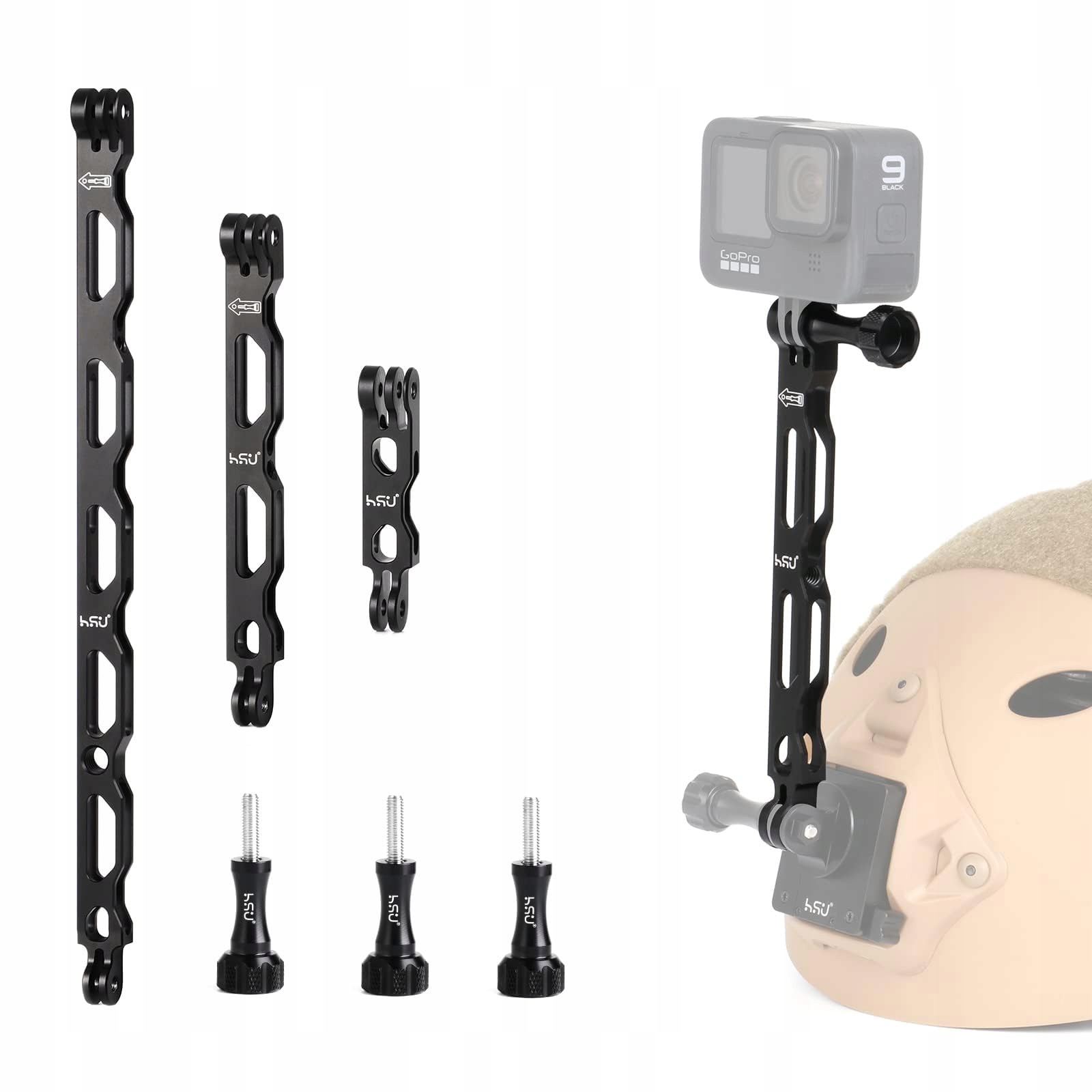 HSU Zestaw Przedłużający Z Aluminium Do Kamer GoPro I Innych Akcji — miniatura 2