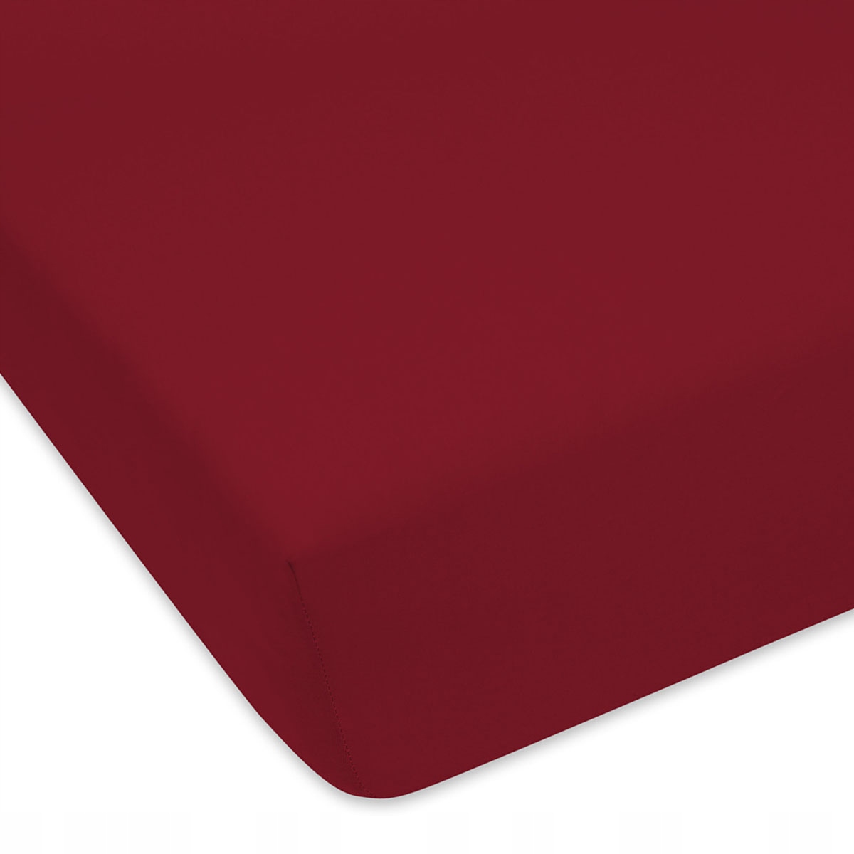

Prześcieradło z bawełny 200x200 cm bordowe ciemne