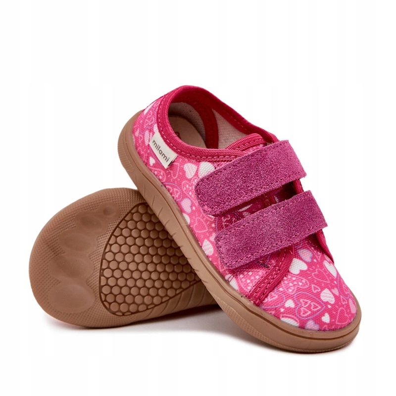 Milami BF3-BR-27 Barefoot Półbuty Tekstylne Trampki Domowe Kapcie 29 Różowy