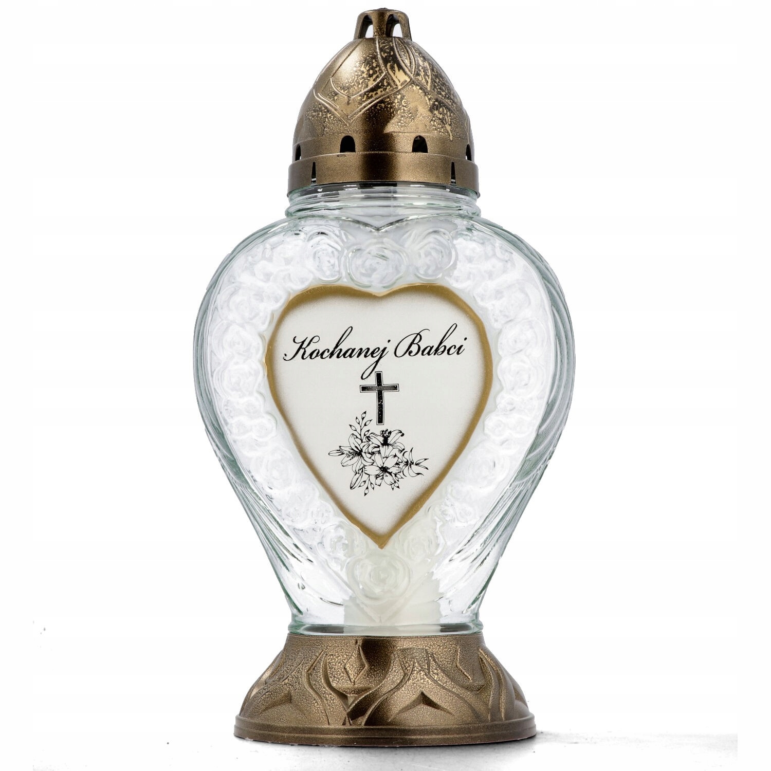 Znicz serce Kochanej Babci 37cm