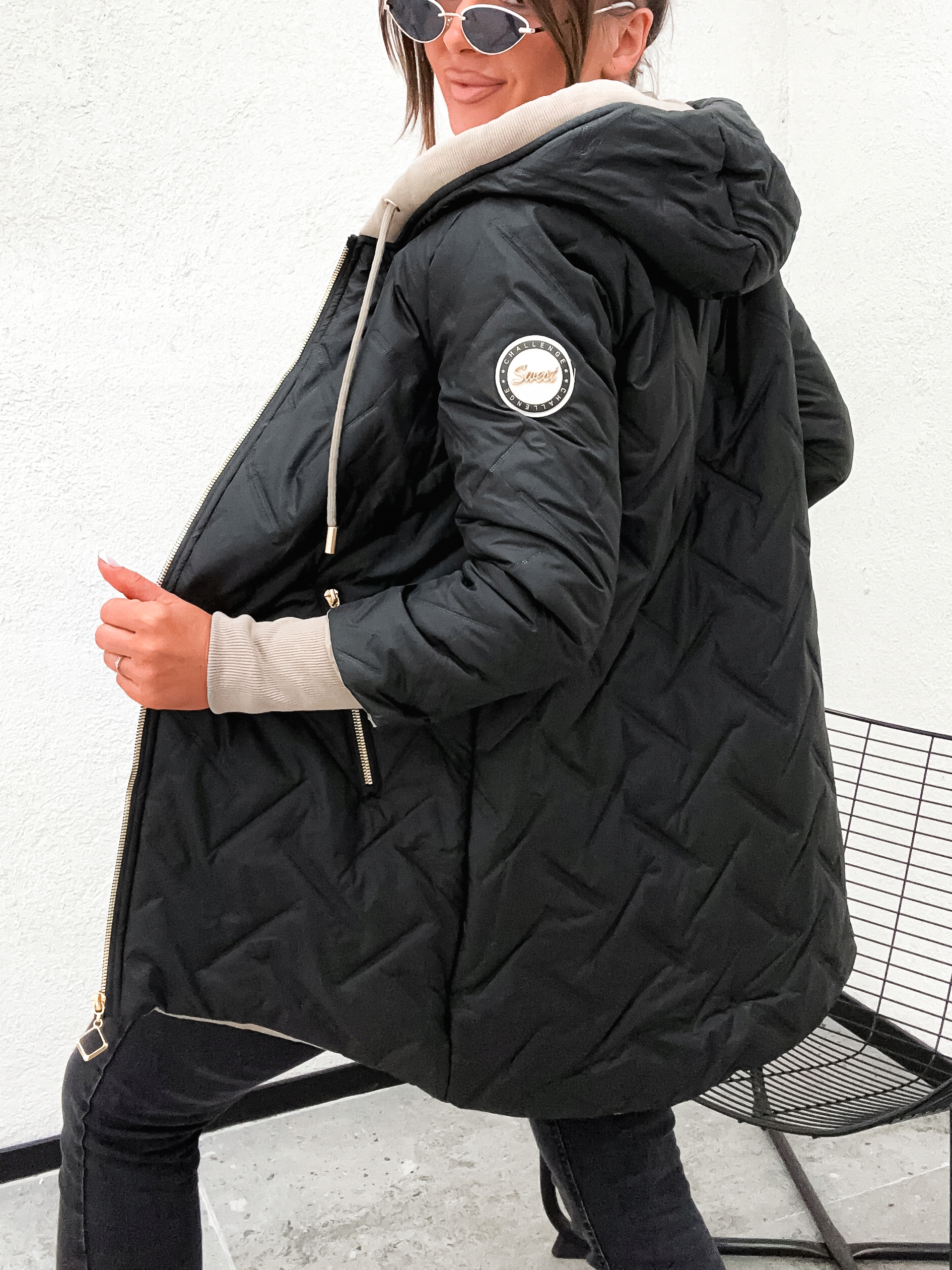 JESIENNA Pikowana DAMSKA Kurtka_kolory - L Rozmiar L