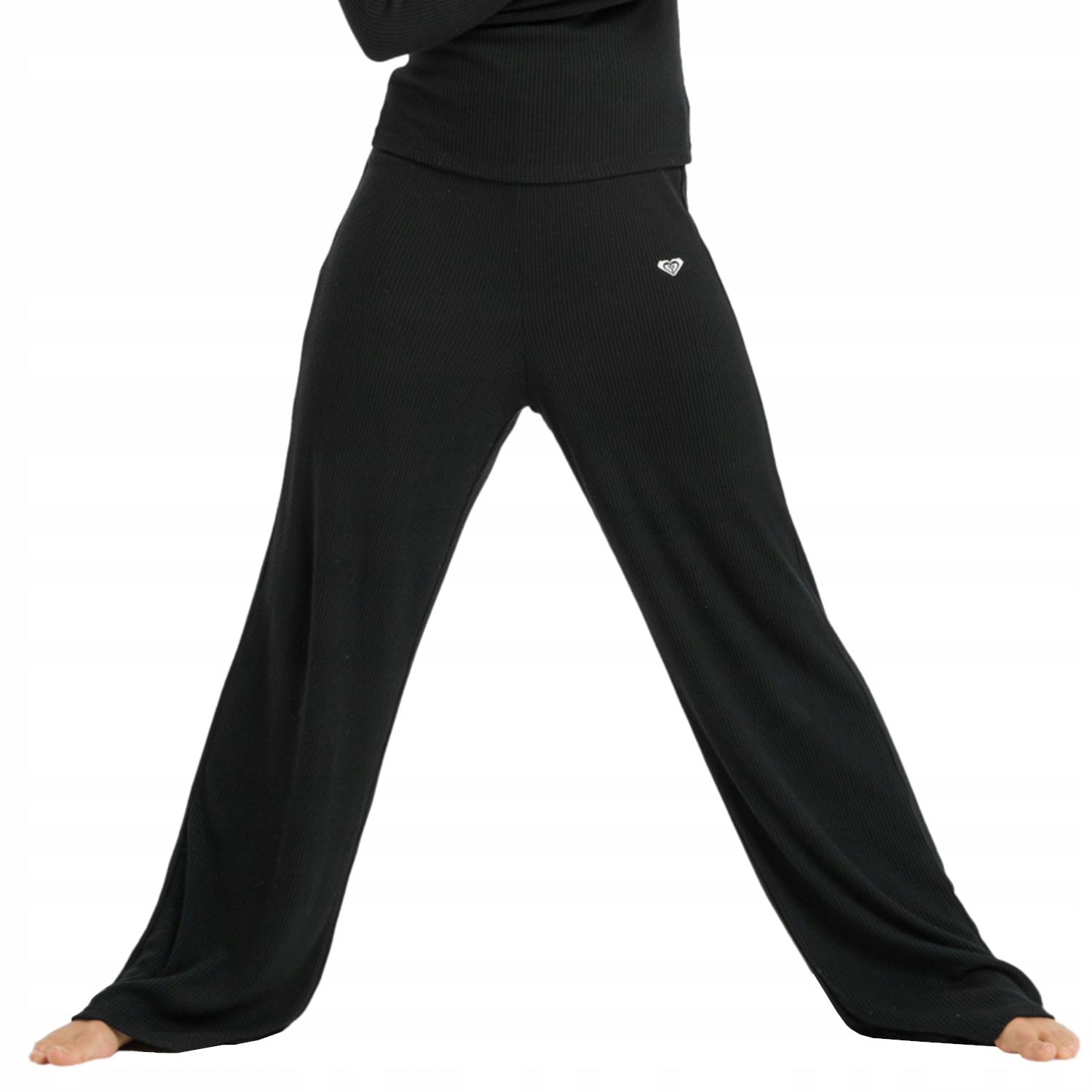 Roxy Rise & Vibe New Rib Wide [L] Dámské legíny Polyester Černé