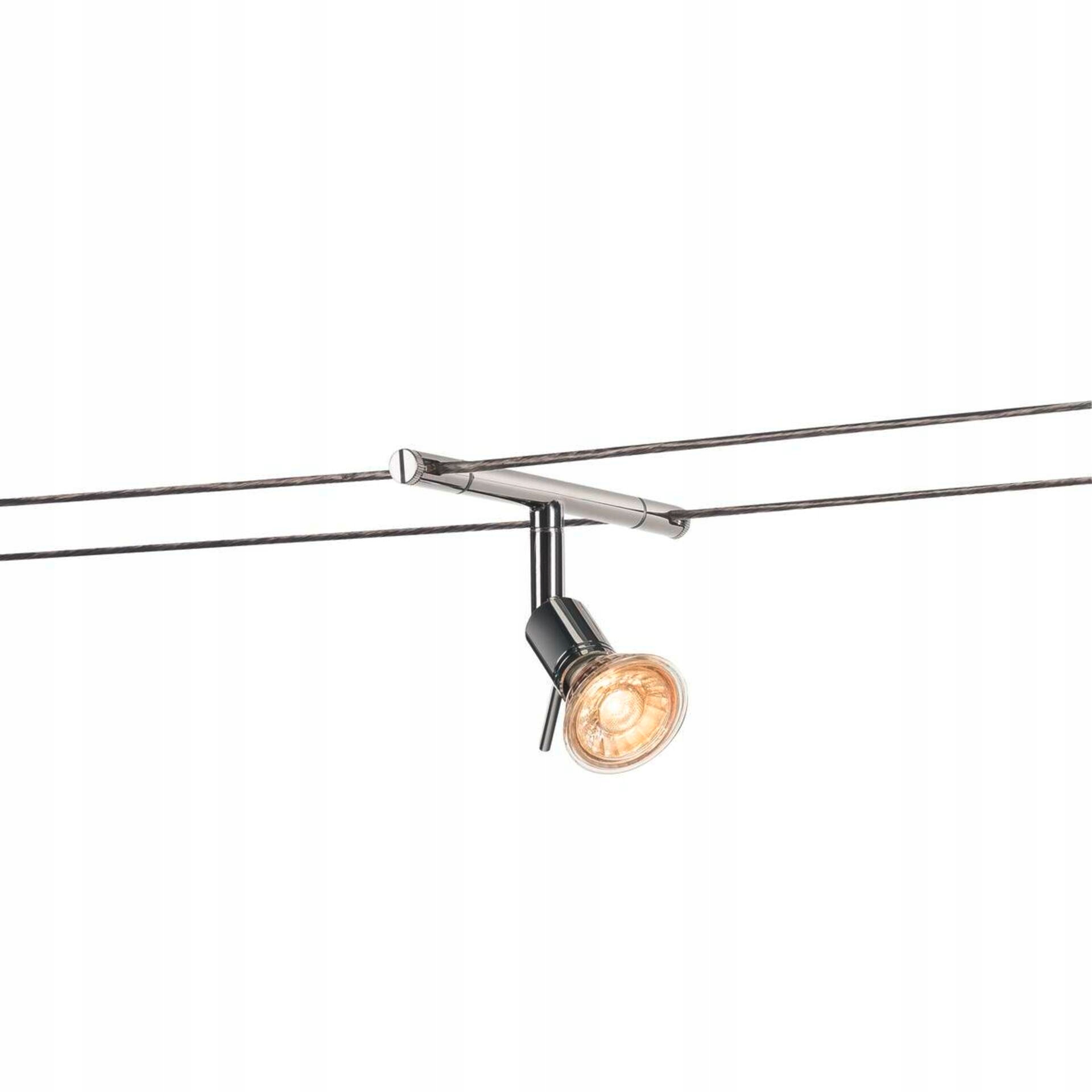 Bodové svietidlo Slv Syros chróm GX5.3 Tenseo lanový systém