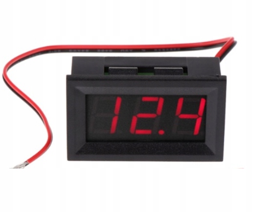 

Woltomierz cyfrowy panelowy DC 3-30V Led czerwony