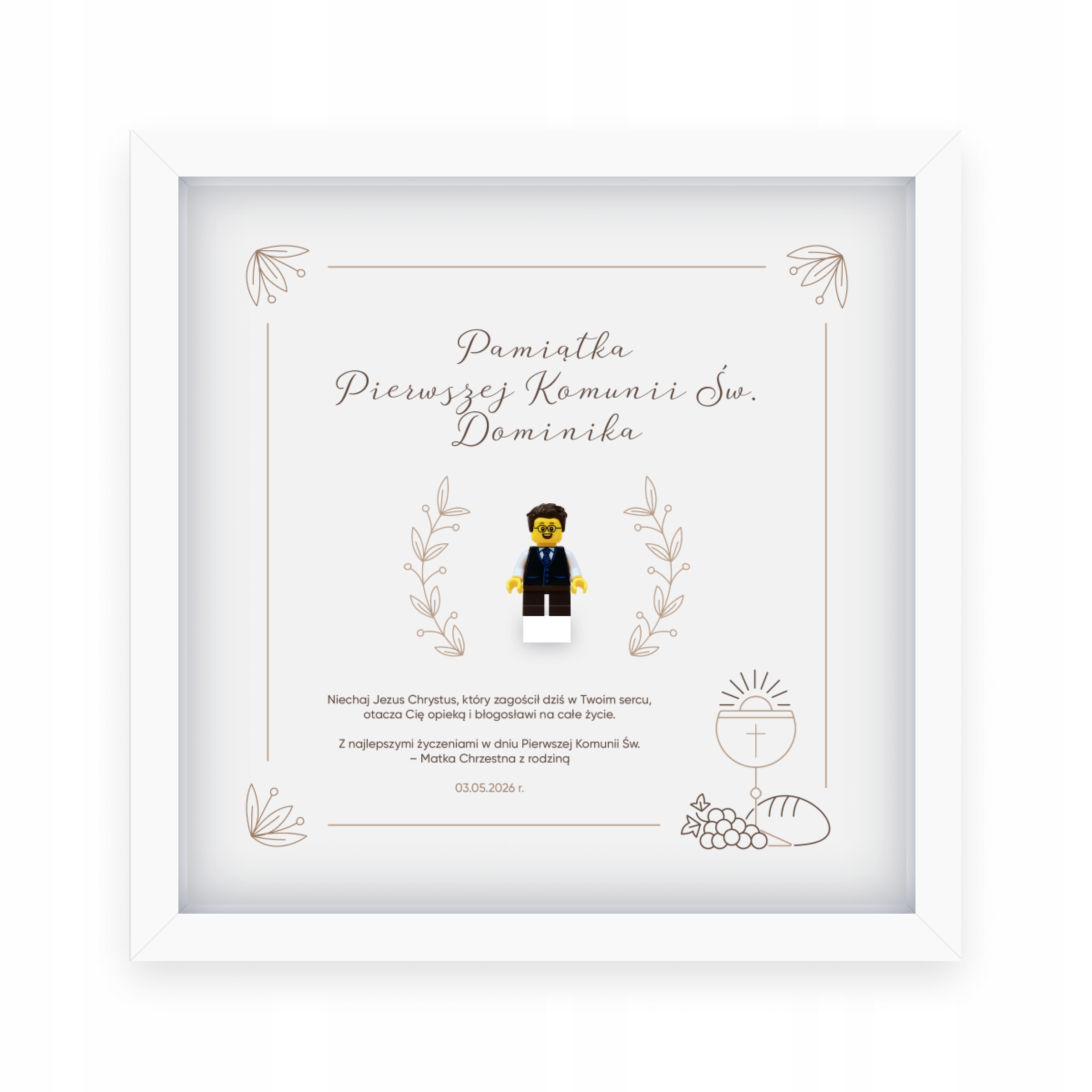 Vzpomínka Na První Svaté Přijímání S Minifigurkou Lego