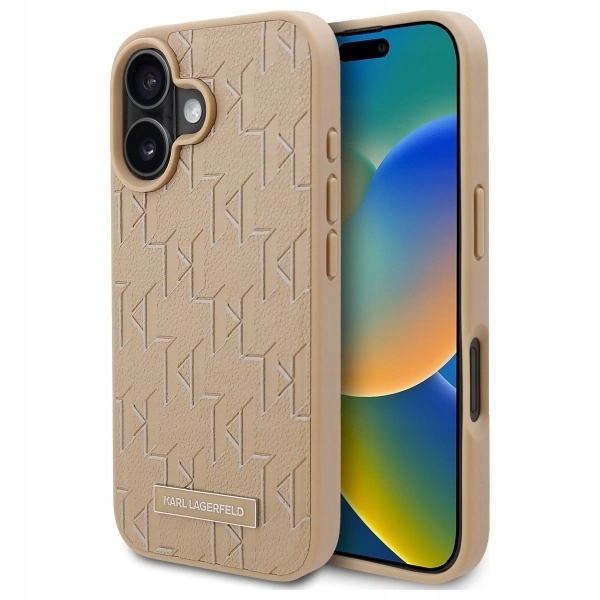 Karl Lagerfeld KLHMP16SPKHPORPE iPhone 16 6,1" béžový/beige hardcase Hot Stam
