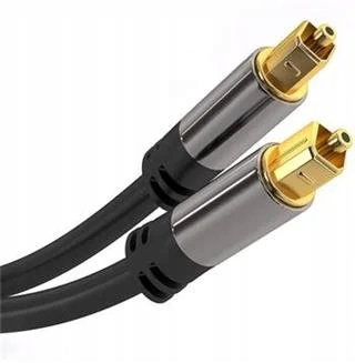 Kabel PremiumCord Toslink M/M, OD: 6mm, Złota konstrukcja 1,5m, kjtos6-015
