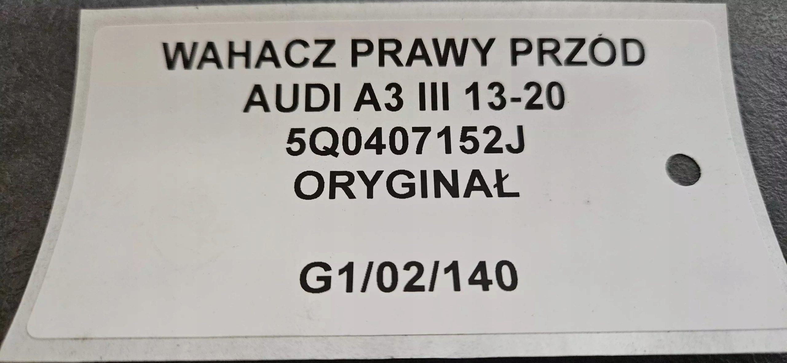 arm right front AUDI A3 8V 2013-20 5Q0407152J