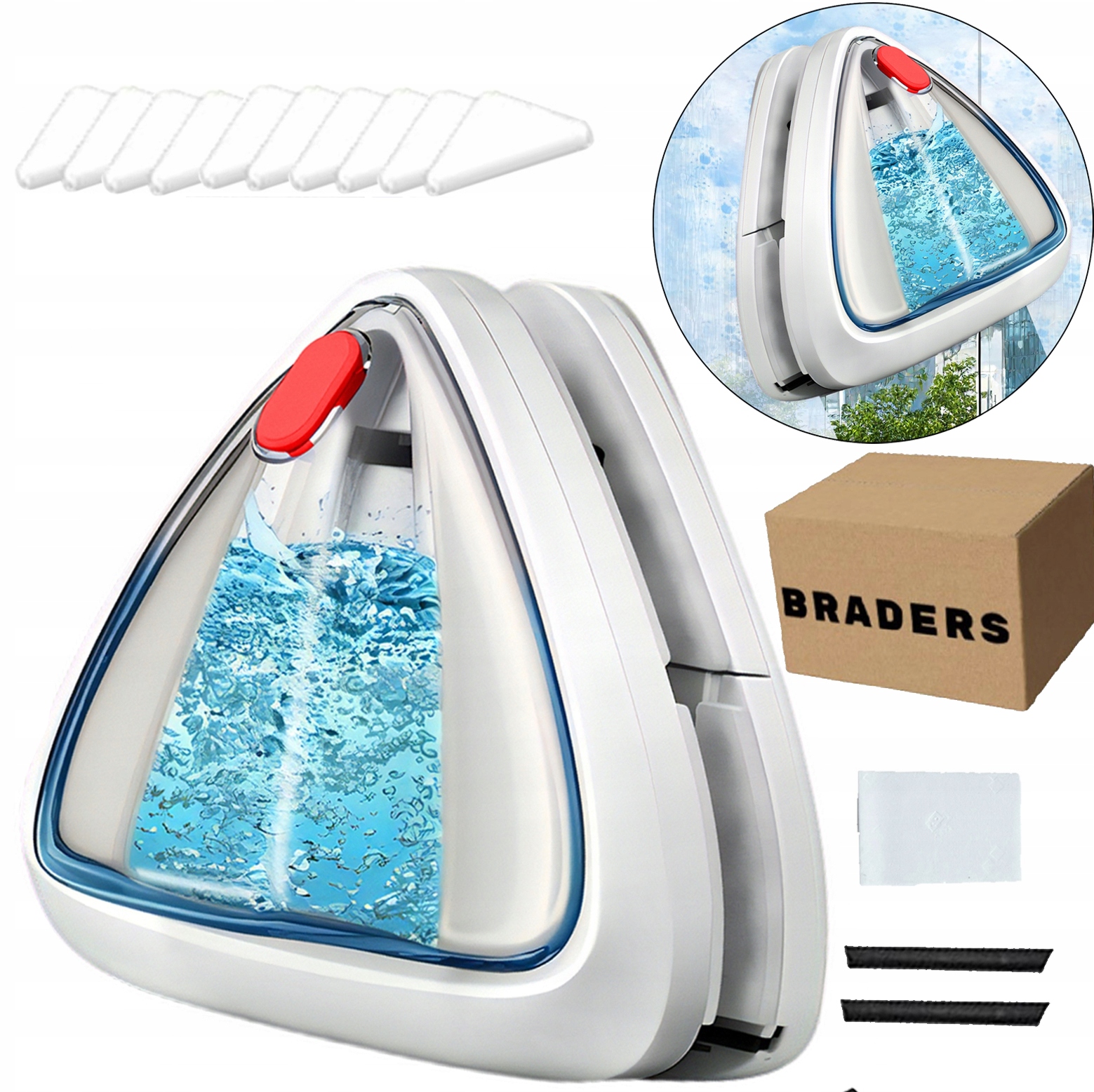 Profesionální Oboustranná Magnetická Myčka Na Sklo A Okna O Tloušťce 0.9–1.3"