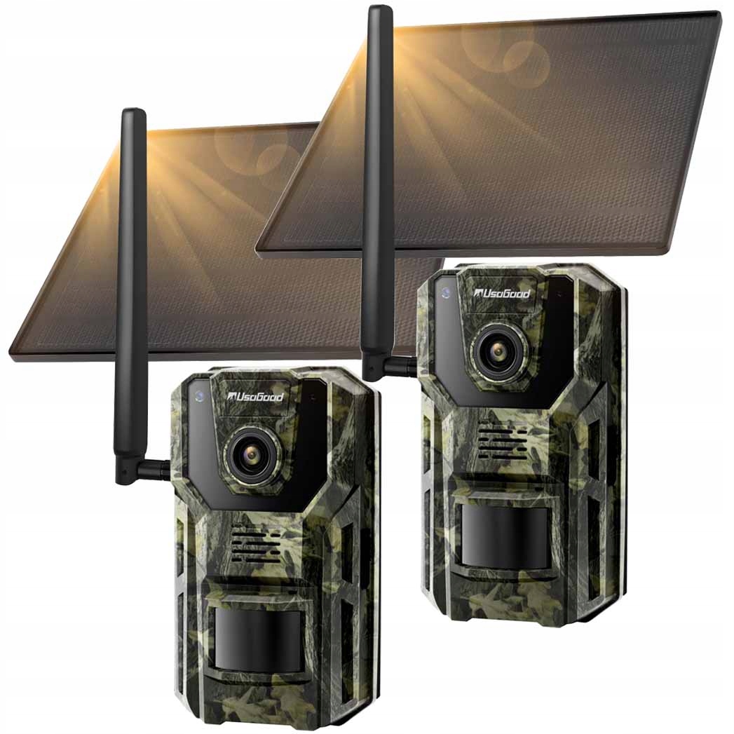 Solární Venkovní Otočná Fotopast Sim Gsm 3G 4G Lte Sim 3MP X2