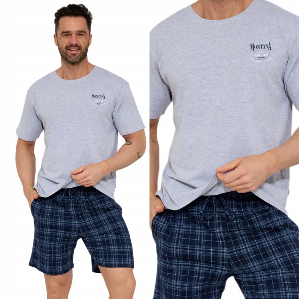 Pánské Pyžamo Cornette 328 Montana 3 XL 50 Šedá