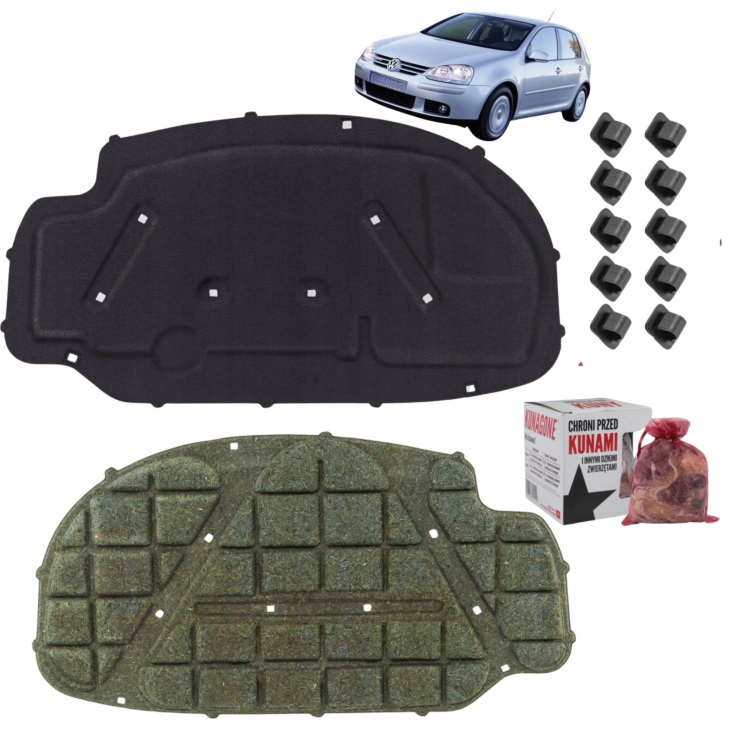 Volkswagen Golf 5 V 1K 2003-2009 Hatchback, Zvuková Izolace Kapoty 1K0863831