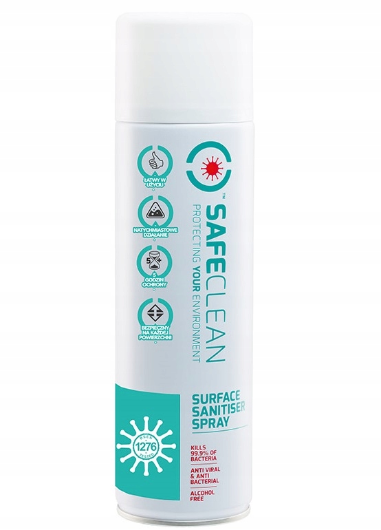 SAFE CLEAN do dezynfekcji powierzchni spray 500ml