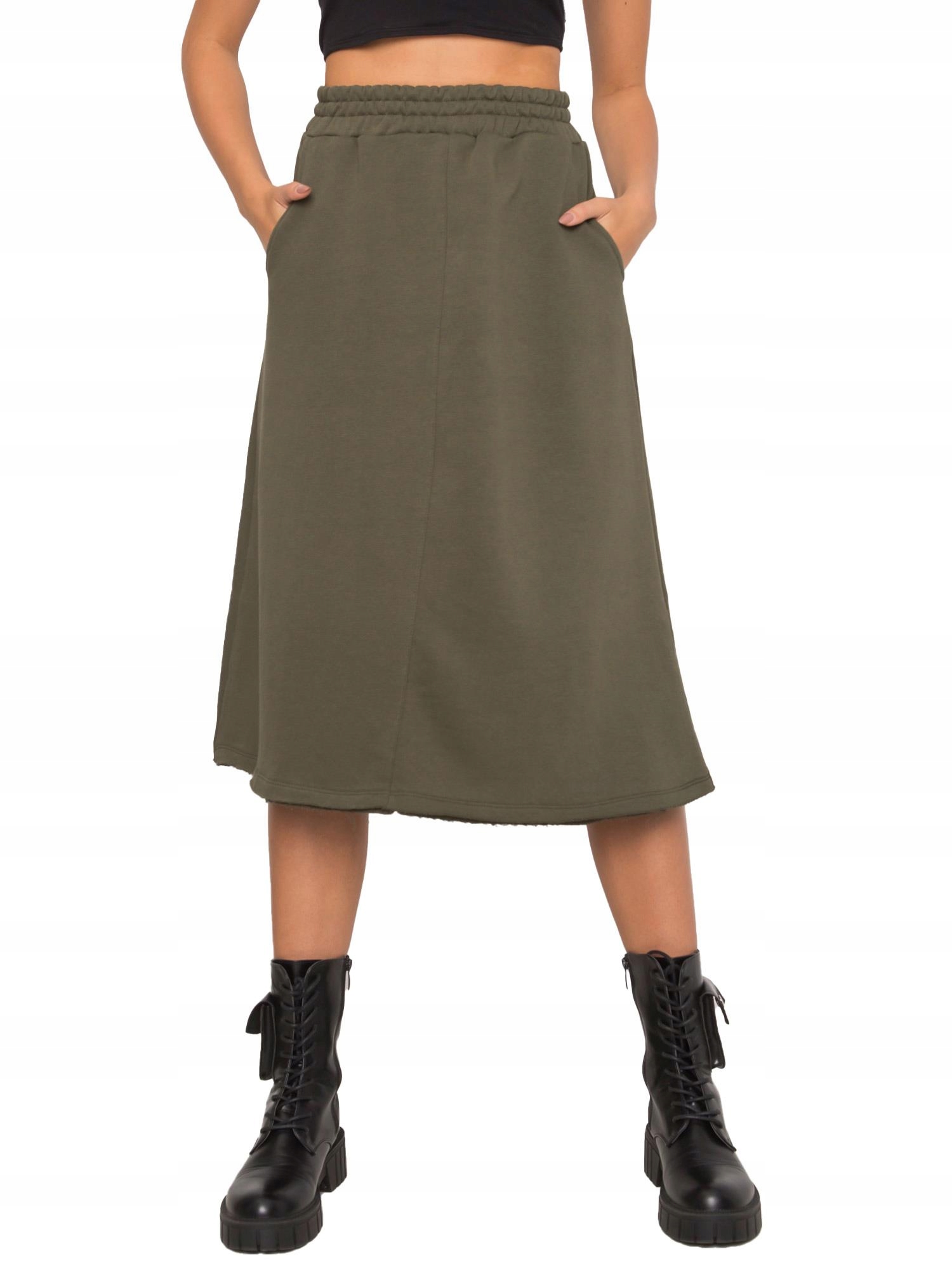 

Spódnica Damska Dresowa midi rozkloszowana L/XL
