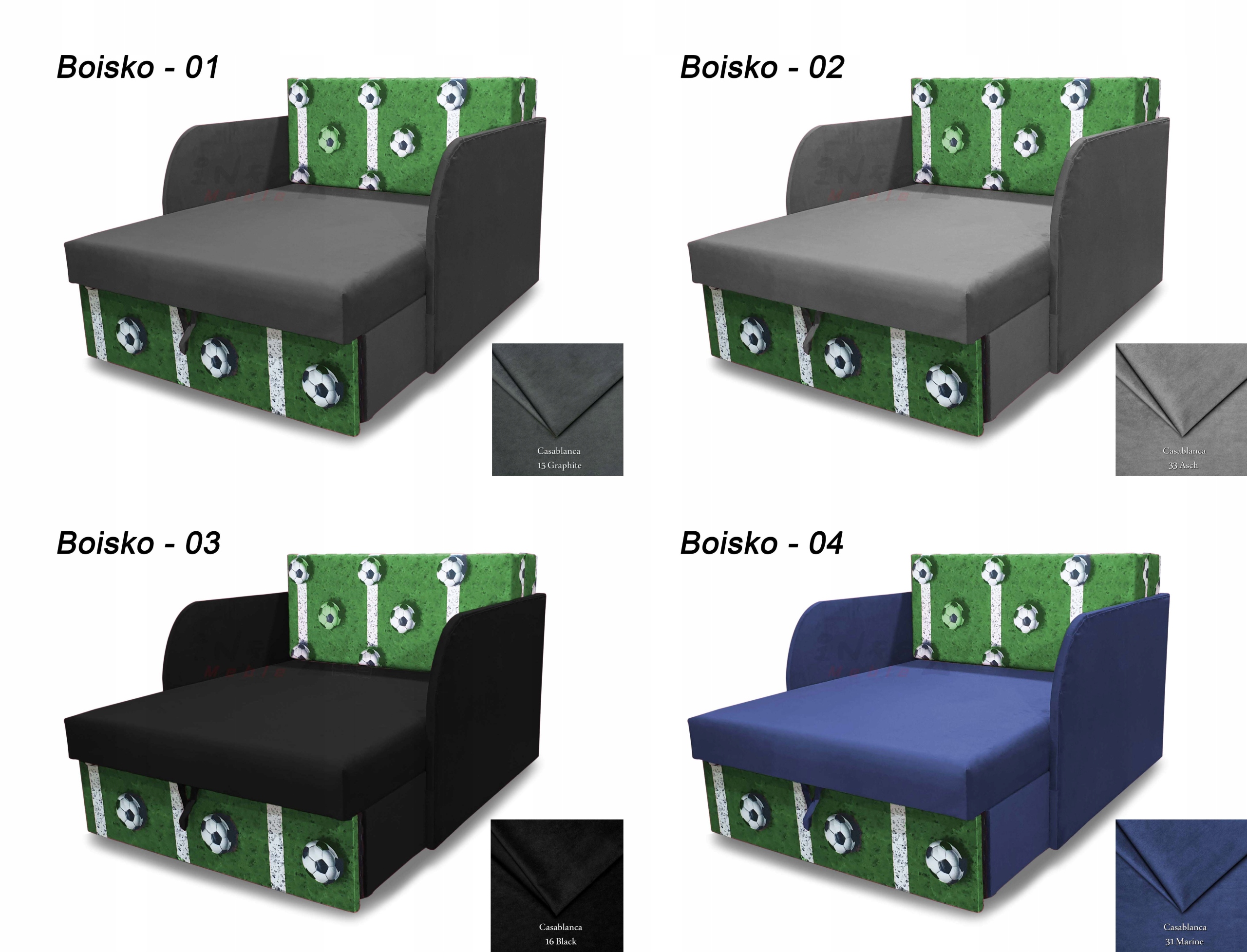 Rozkładany fotel dziecięcy, łóżko dla dziecka sofa Kolor wielokolorowy