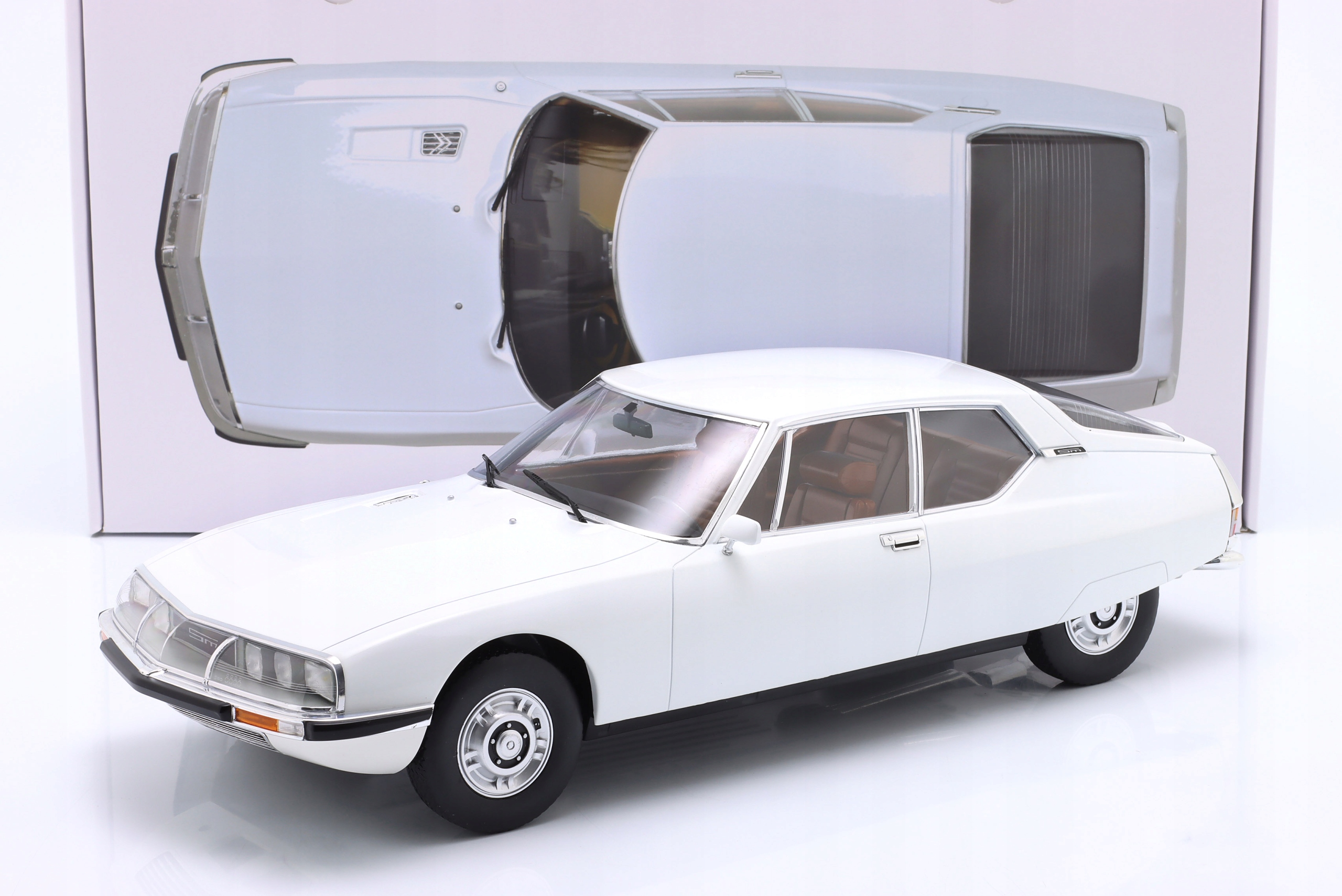 Norev Citroen Sm Coupe Auto Salon Geneva 1970 White 1:12