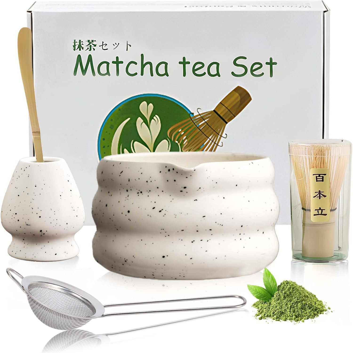 Sada Na Čaj Matcha Nástroj Na Čaj Matcha Trvanlivý Keramický Jako Dárek