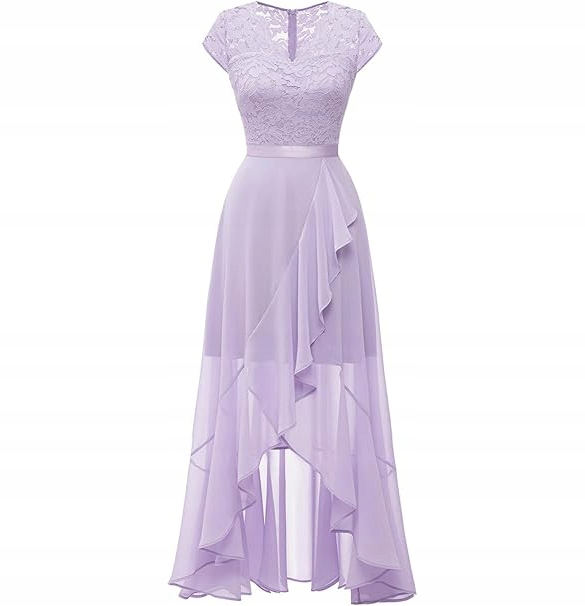 Šaty elegantní krajkové Hi-Lo L