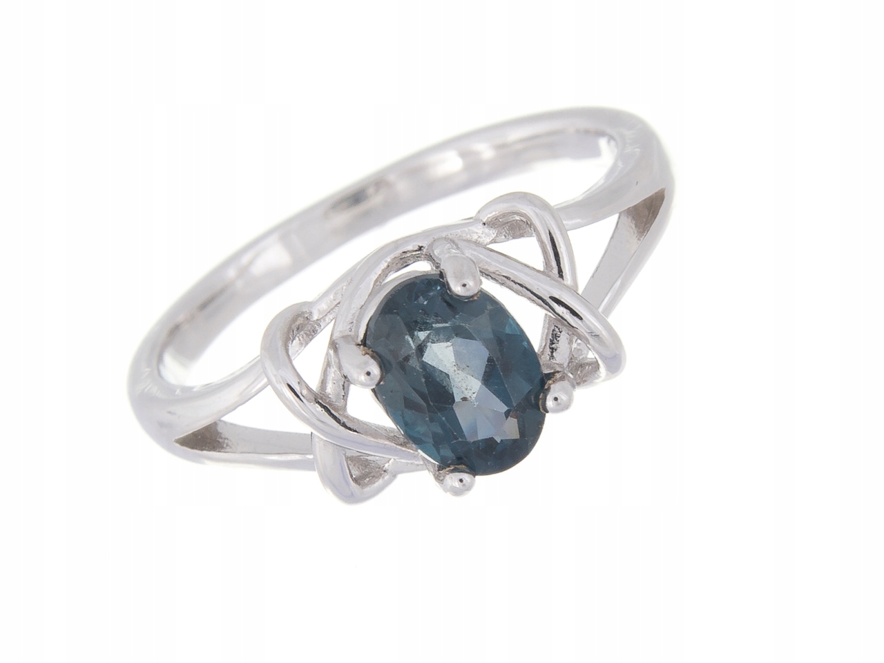 Stříbrný Prstýnek Velikost Vel London Topaz Přírodní