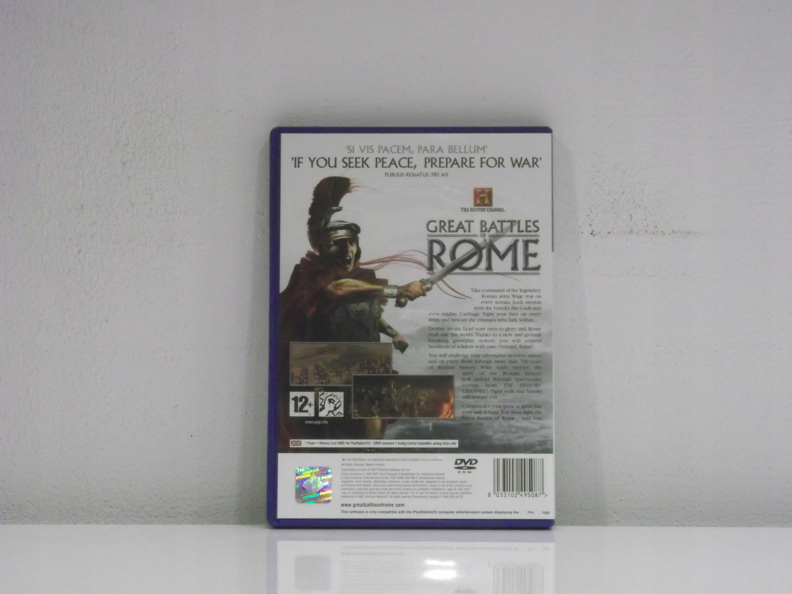 THE HISTORY CHANNEL GREAT BATTLES OF ROME PS2 Tematyka gry akcji