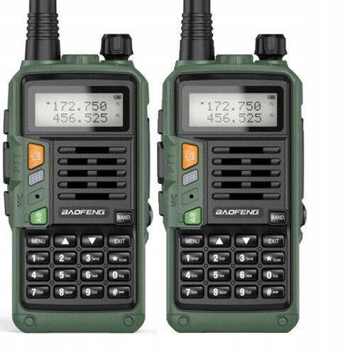2SZT Baofeng UV-S9 Plus Krótkofalówka Skaner Policja Straż Walkie Talkie