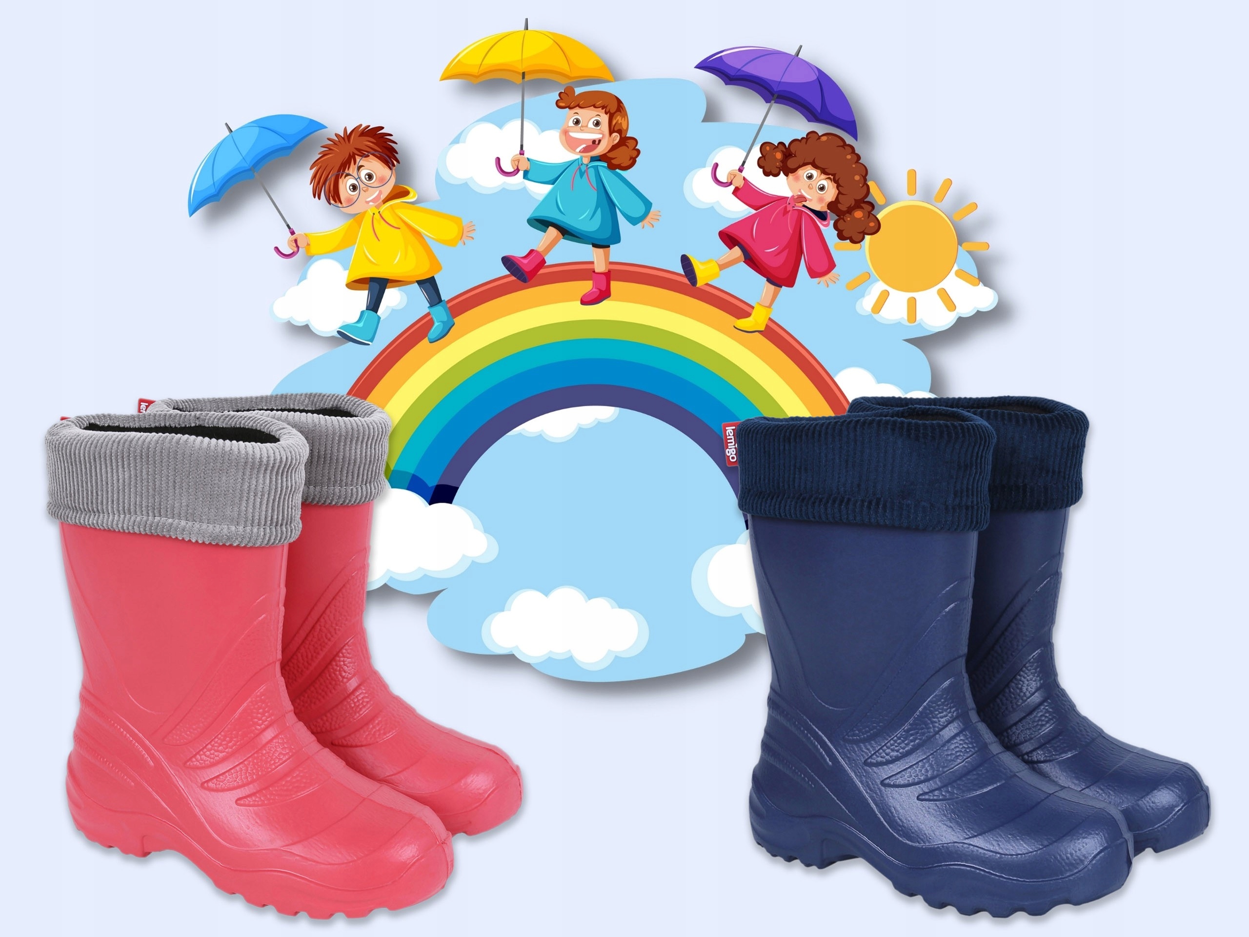 Koralowe kalosze TERMIX LEMIGO 28-29 EU Bohater brak