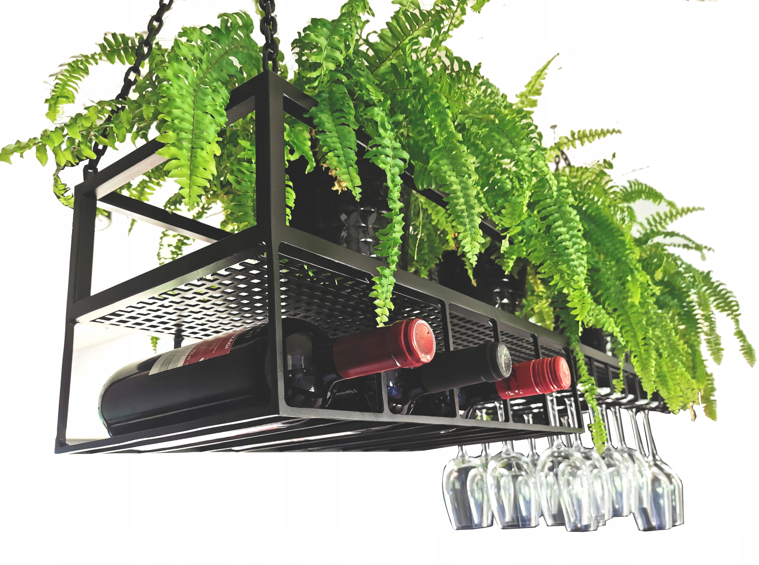 

Nowoczesny kwietnik/półka z miejscem na kieliszki