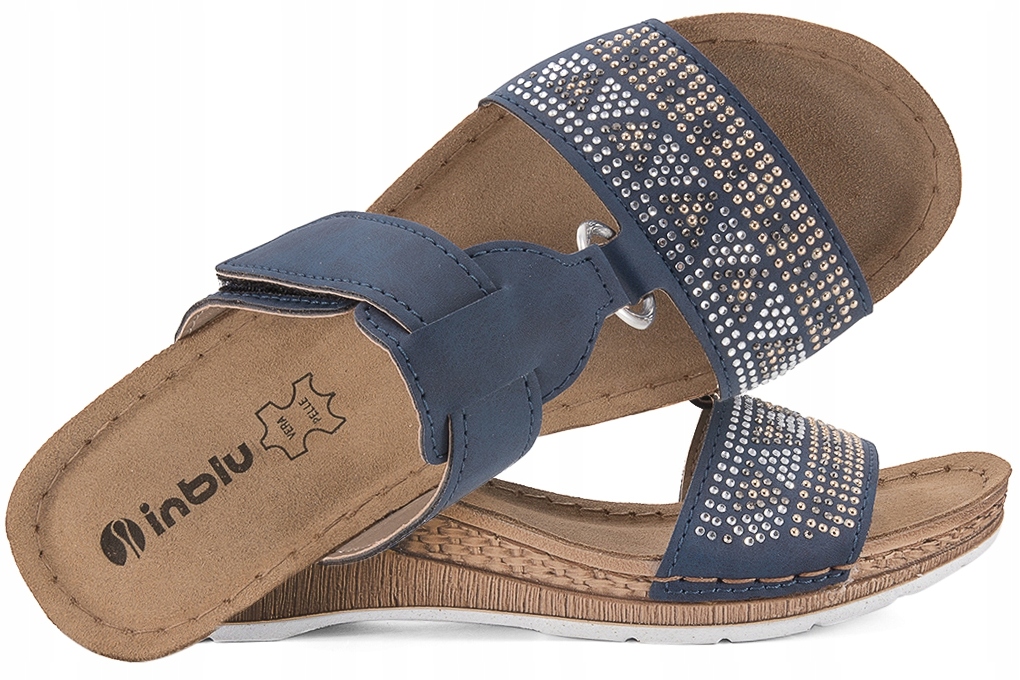 

Inblu EP-19 Klapki Damskie Koturn Soft Komfort 38