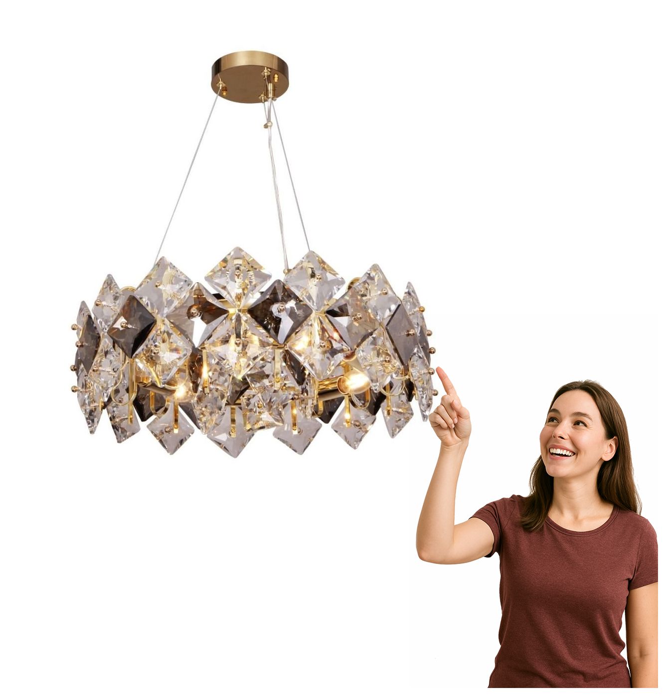 Závěsná lampa Tiára 9864-500 Zuma Line