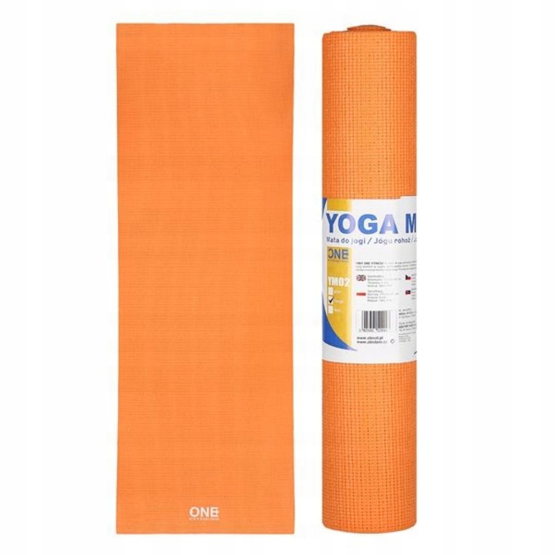 Mata antypoślizgowa fitness treningowa do yogi pilatesu YM02 173 x 61 cm