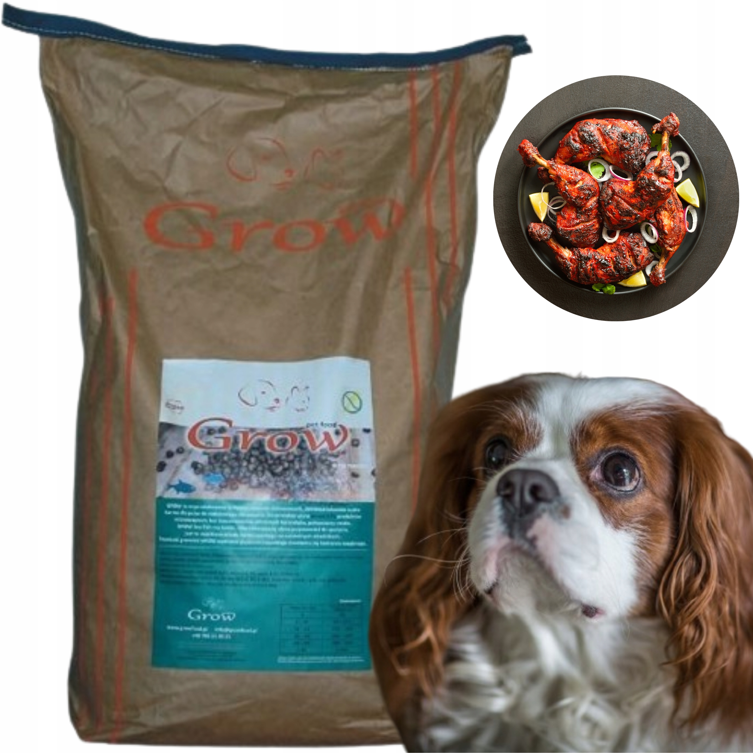 Levně Grow Kuřecí Losos Dospělý L Suché Krmivo pro psa Adult Dog Chicken Dog 7 kg